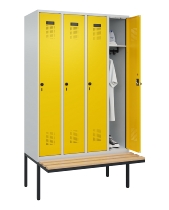 C+P Spind Evolo PLUS 0490407-10 mit Sitzbank 1 Abt.300mm Zylinder (HxBxT) 2120x300x815mm 9016/9016