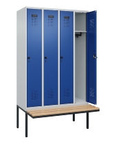 C+P Spind Evolo PLUS 0490407-10 mit Sitzbank 1 Abt.300mm Zylinder (HxBxT) 2120x300x815mm 9016/9016