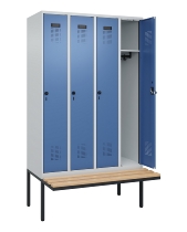 C+P Spind Evolo PLUS 0490407-10 mit Sitzbank 1 Abt.300mm Zylinder (HxBxT) 2120x300x815mm 9016/9016
