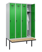 C+P Spind Evolo PLUS 0490407-10 mit Sitzbank 1 Abt.300mm Zylinder (HxBxT) 2120x300x815mm 9016/9016