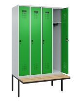 C+P Spind Evolo PLUS 0490407-10 mit Sitzbank 1 Abt.300mm Zylinder (HxBxT) 2120x300x815mm 9016/9016