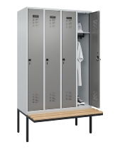 C+P Spind Evolo PLUS 0490407-10 mit Sitzbank 1 Abt.300mm Zylinder (HxBxT) 2120x300x815mm 9016/9016