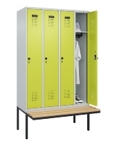 C+P Spind Evolo PLUS 0490407-10 mit Sitzbank 1 Abt.300mm Zylinder (HxBxT) 2120x300x815mm 9016/9016