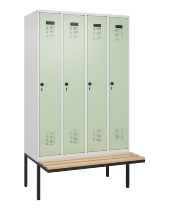C+P Spind Evolo PLUS 0490407-10 mit Sitzbank 1 Abt.300mm Zylinder (HxBxT) 2120x300x815mm 9016/9016