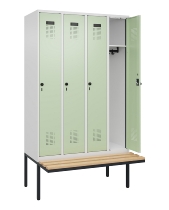 C+P Spind Evolo PLUS 0490407-10 mit Sitzbank 1 Abt.300mm Zylinder (HxBxT) 2120x300x815mm 9016/9016