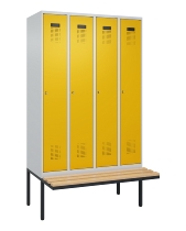 C+P Spind Evolo PLUS 0490407-10 mit Sitzbank 1 Abt.300mm Zylinder (HxBxT) 2120x300x815mm 9016/9016