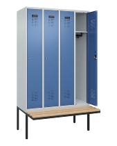 C+P Spind Evolo PLUS 0490407-10 mit Sitzbank 1 Abt.300mm Zylinder (HxBxT) 2120x300x815mm 9016/9016