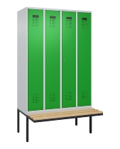 C+P Spind Evolo PLUS 0490407-10 mit Sitzbank 1 Abt.300mm Zylinder (HxBxT) 2120x300x815mm 9016/9016