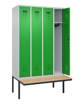 C+P Spind Evolo PLUS 0490407-10 mit Sitzbank 1 Abt.300mm Zylinder (HxBxT) 2120x300x815mm 9016/9016