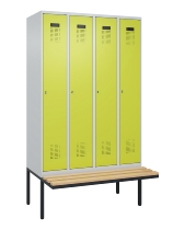 C+P Spind Evolo PLUS 0490407-10 mit Sitzbank 1 Abt.300mm Zylinder (HxBxT) 2120x300x815mm 9016/9016