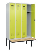 C+P Spind Evolo PLUS 0490407-10 mit Sitzbank 1 Abt.300mm Zylinder (HxBxT) 2120x300x815mm 9016/9016