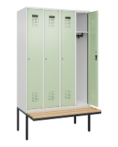 C+P Spind Evolo PLUS 0490407-10 mit Sitzbank 1 Abt.300mm Zylinder (HxBxT) 2120x300x815mm 9016/9016
