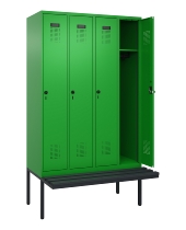 CP Spinde Evolo PLUS schw.Bank Kunststoff 0490407-10/12/20/22/30/32/40 1850x500mm Vollton