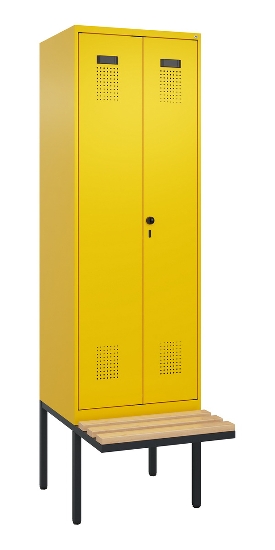 C+P PSA Doppel-Spind Evolo PLUS 0490427-40 schw.Bank 4 Abt.je 300mm Drehriegel (HxBxT) 2120x1200x815mm 0010/0010