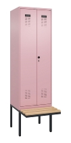C+P PSA Doppel-Spind Evolo PLUS 0490427-40 schw.Bank 4 Abt.je 300mm Drehriegel (HxBxT) 2120x1200x815mm 0010/0010