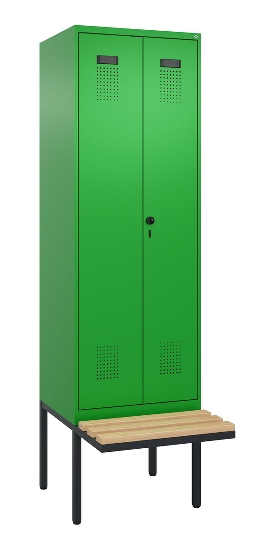 C+P PSA Doppel-Spind Evolo PLUS 0490427-40 schw.Bank 4 Abt.je 300mm Drehriegel (HxBxT) 2120x1200x815mm 0010/0010