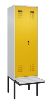 C+P PSA Doppel-Spind Evolo PLUS 0490427-22 schw.Bank 2 Abt.je 400mm Drehriegel (HxBxT) 2120x800x815mm 7035/7016