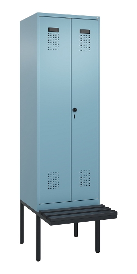 C+P PSA Doppel-Spind Evolo PLUS 0490427-20 schw.Bank 2 Abt.je 300mm Drehriegel (HxBxT) 2120x600x815mm 6037/6037