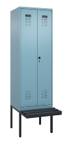 C+P PSA Doppel-Spind Evolo PLUS 0490427-20 schw.Bank 2 Abt.je 300mm Drehriegel (HxBxT) 2120x600x815mm 6037/6037