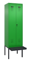 C+P PSA Doppel-Spind Evolo PLUS 0490427-20 schw.Bank 2 Abt.je 300mm Drehriegel (HxBxT) 2120x600x815mm 6037/6037