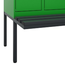 C+P PSA Doppel-Spind Evolo PLUS 0490427-20 schw.Bank 2 Abt.je 300mm Drehriegel (HxBxT) 2120x600x815mm 6037/6037