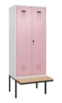 C+P PSA Doppel-Spind Evolo PLUS 0490427-22 schw.Bank 2 Abt.je 400mm Drehriegel (HxBxT) 2120x800x815mm 7035/3020