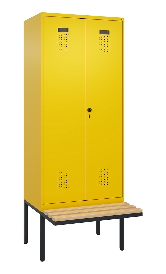 C+P PSA Doppel-Spind Evolo PLUS 0490427-40 schw.Bank 4 Abt.je 300mm Drehriegel (HxBxT) 2120x1200x815mm 0010/0010