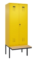 C+P PSA Doppel-Spind Evolo PLUS 0490427-40 schw.Bank 4 Abt.je 300mm Drehriegel (HxBxT) 2120x1200x815mm 0010/0010