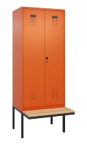 C+P PSA Doppel-Spind Evolo PLUS 0490427-40 schw.Bank 4 Abt.je 300mm Drehriegel (HxBxT) 2120x1200x815mm 0010/0010