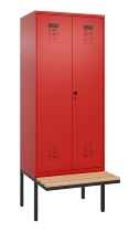 C+P PSA Doppel-Spind Evolo PLUS 0490427-40 schw.Bank 4 Abt.je 300mm Drehriegel (HxBxT) 2120x1200x815mm 0010/0010