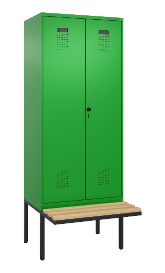 C+P PSA Doppel-Spind Evolo PLUS 0490427-40 schw.Bank 4 Abt.je 300mm Drehriegel (HxBxT) 2120x1200x815mm 0010/0010