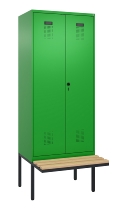 C+P PSA Doppel-Spind Evolo PLUS 0490427-40 schw.Bank 4 Abt.je 300mm Drehriegel (HxBxT) 2120x1200x815mm 0010/0010