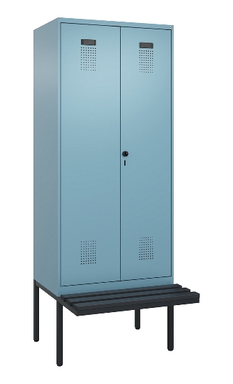 C+P PSA Doppel-Spind Evolo PLUS 0490427-20 schw.Bank 2 Abt.je 300mm Drehriegel (HxBxT) 2120x600x815mm 6037/6037