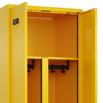 C+P PSA Doppel-Spind Evolo PLUS 0490427-20 schw.Bank 2 Abt.je 300mm Drehriegel (HxBxT) 2120x600x815mm 6037/6037