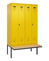 C+P PSA Doppel-Spind Evolo PLUS 0490427-40 schw.Bank 4 Abt.je 300mm Drehriegel (HxBxT) 2120x1200x815mm 0010/0010