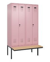 C+P PSA Doppel-Spind Evolo PLUS 0490427-40 schw.Bank 4 Abt.je 300mm Drehriegel (HxBxT) 2120x1200x815mm 0010/0010