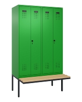 C+P PSA Doppel-Spind Evolo PLUS 0490427-40 schw.Bank 4 Abt.je 300mm Drehriegel (HxBxT) 2120x1200x815mm 0010/0010