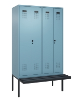 C+P PSA Doppel-Spind Evolo PLUS 0490427-20 schw.Bank 2 Abt.je 300mm Drehriegel (HxBxT) 2120x600x815mm 6037/6037