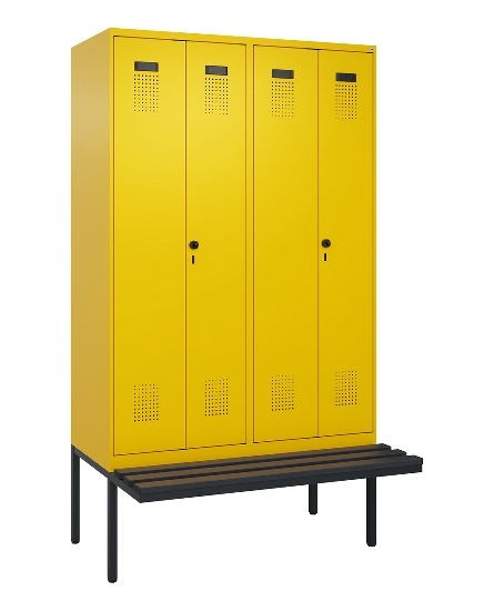 C+P PSA Doppel-Spind Evolo PLUS 0490427-20 schw.Bank 2 Abt.je 300mm Drehriegel (HxBxT) 2120x600x815mm 6037/6037