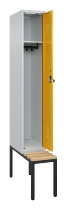 C+P Spind Evolo PLUS 0490507-32 mit Bank 3 Abt.400mm Drehriegel (HxBxT) 2120x1200x815mm 9016/3015