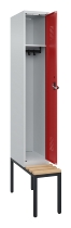 C+P Spind Evolo PLUS 0490507-32 mit Bank 3 Abt.400mm Drehriegel (HxBxT) 2120x1200x815mm 9016/3015