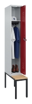C+P Spind Evolo PLUS 0490507-32 mit Bank 3 Abt.400mm Drehriegel (HxBxT) 2120x1200x815mm 9016/3015