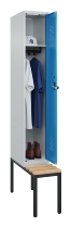 C+P Spind Evolo PLUS 0490507-32 mit Bank 3 Abt.400mm Drehriegel (HxBxT) 2120x1200x815mm 9016/3015