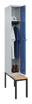 C+P Spind Evolo PLUS 0490507-32 mit Bank 3 Abt.400mm Drehriegel (HxBxT) 2120x1200x815mm 9016/3015