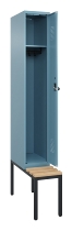 C+P Spind Evolo PLUS 0490507-30 mit Bank 3 Abt.300mm Drehriegel (HxBxT) 2120x900x815mm 0010/0010