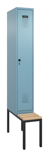 C+P Spind Evolo PLUS 0490507-30 mit Bank 3 Abt.300mm Drehriegel (HxBxT) 2120x900x815mm 0010/0010