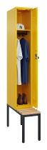 C+P Spind Evolo PLUS 0490507-30 mit Bank 3 Abt.300mm Drehriegel (HxBxT) 2120x900x815mm 0010/0010
