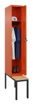 C+P Spind Evolo PLUS 0490507-30 mit Bank 3 Abt.300mm Drehriegel (HxBxT) 2120x900x815mm 0010/0010