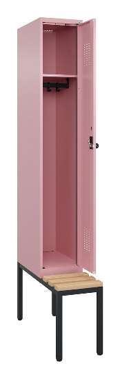 C+P Spind Evolo PLUS 0490507-30 mit Bank 3 Abt.300mm Drehriegel (HxBxT) 2120x900x815mm 0010/0010