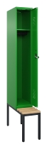 C+P Spind Evolo PLUS 0490507-30 mit Bank 3 Abt.300mm Drehriegel (HxBxT) 2120x900x815mm 0010/0010